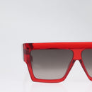 CELINE Sunglasses plastic Red Auth BA11298-3