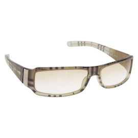 BURBERRY Nova Check Sunglasses plastic Beige Auth BA11299