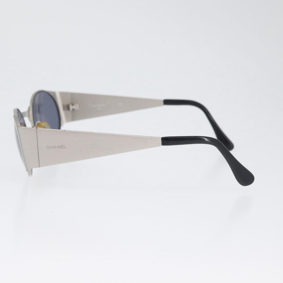 CHANEL Zonnebril metaal Zilver 06926 45002 CC Auth BA11300