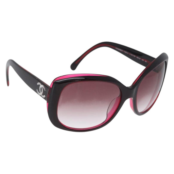 CHANEL COCO Mark Sonnenbrille Kunststoff Rot 5183-A CC Auth BA11304