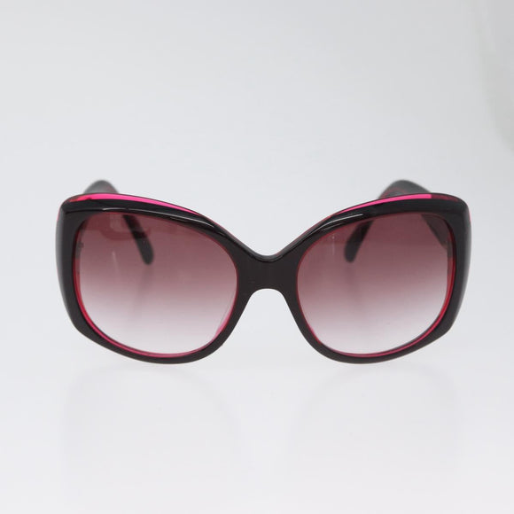 CHANEL COCO Mark Sonnenbrille Kunststoff Rot 5183-A CC Auth BA11304