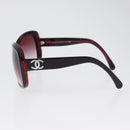 CHANEL COCO Mark Sonnenbrille Kunststoff Rot 5183-A CC Auth BA11304-7