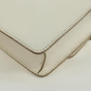 BALLY Shoulder Bag Leather White Silver Auth BA11309V-13