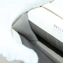 BALLY Shoulder Bag Leather White Silver Auth BA11309V-19