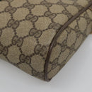 GUCCI GG Supreme Web Sherry Line Clutch Bag PVC Beige Red 56 01 012 Auth BA1131-15