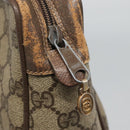 GUCCI GG Supreme Web Sherry Line Clutch Bag PVC Beige Red 56 01 012 Auth BA1131-8