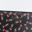 GIVENCHY Clutch Bag Leather Black Gold Auth BA11312-13