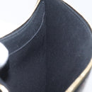 GIVENCHY Clutch Bag Leather Black Gold Auth BA11312-16