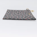 GIVENCHY Clutch Bag Leather Black Gold Auth BA11312-4