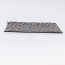 GIVENCHY Clutch Bag Leather Black Gold Auth BA11312-7