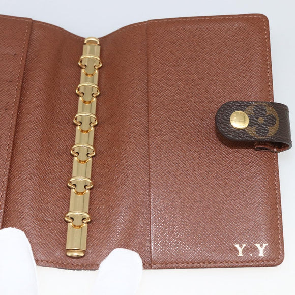 LOUIS VUITTON Monogram Agenda PM Dagplannerhoes R20005 LV Auth BA11318