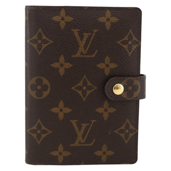 LOUIS VUITTON Monogram Agenda PM Dagplannerhoes R20005 LV Auth BA11318
