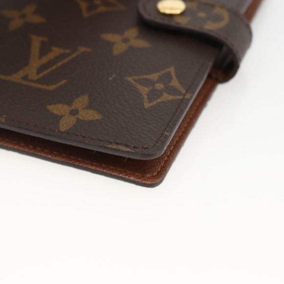 LOUIS VUITTON Monogram Agenda PM Dagplannerhoes R20005 LV Auth BA11318