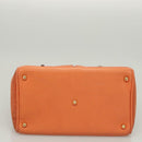 GUCCI Bamboo Handtasche Wildleder 2-Wege Orange Gold 000 123 0316 Auth BA1132-6