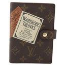 LOUIS VUITTON Monogram Trunk Label Agenda PM R21067 LV Auth BA11321-13
