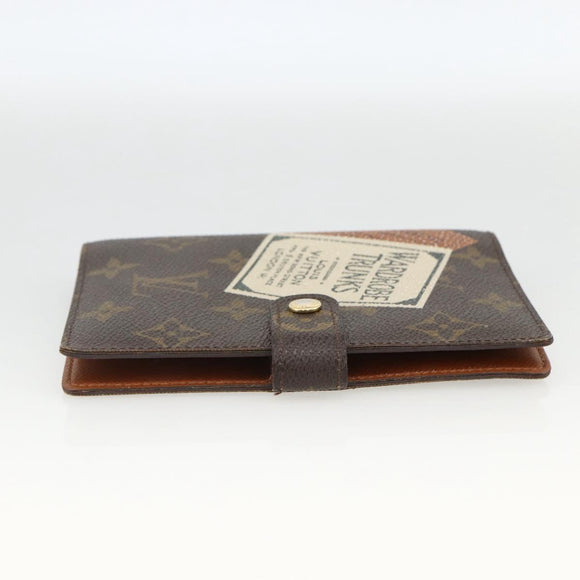 LOUIS VUITTON Monogram Trunk Label Agenda PM R21067 LV Auth BA11321