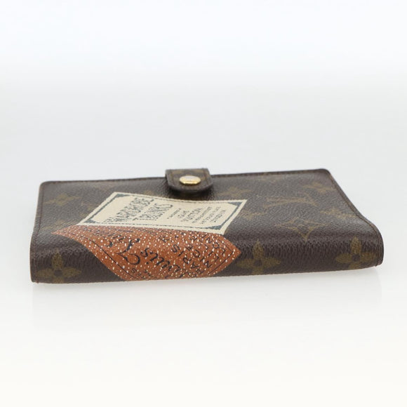 LOUIS VUITTON Monogram Trunk Label Agenda PM R21067 LV Auth BA11321