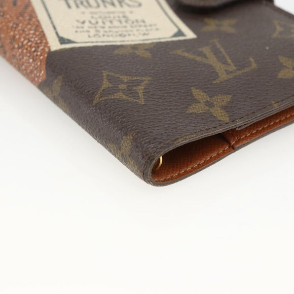 LOUIS VUITTON Monogram Trunk Label Agenda PM R21067 LV Auth BA11321