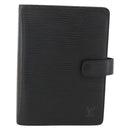 LOUIS VUITTON Epi Agenda MM Day Planner Cover Black R20042 LV Auth BA11324-13