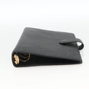 LOUIS VUITTON Epi Agenda MM Day Planner Cover Black R20042 LV Auth BA11324-6