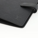 LOUIS VUITTON Epi Agenda MM Day Planner Cover Black R20042 LV Auth BA11324-14