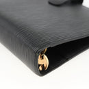 LOUIS VUITTON Epi Agenda MM Day Planner Cover Black R20042 LV Auth BA11324-7