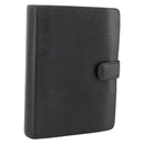 LOUIS VUITTON Epi Agenda MM Day Planner Cover Black R20042 LV Auth BA11325-1