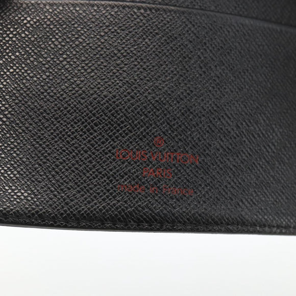 LOUIS VUITTON Epi Agenda MM Day Planner Cover Black R20042 LV Auth BA11325