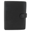 LOUIS VUITTON Epi Agenda MM Day Planner Cover Black R20042 LV Auth BA11325-13