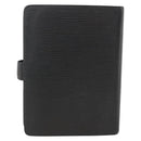 LOUIS VUITTON Epi Agenda MM Day Planner Cover Black R20042 LV Auth BA11325-2