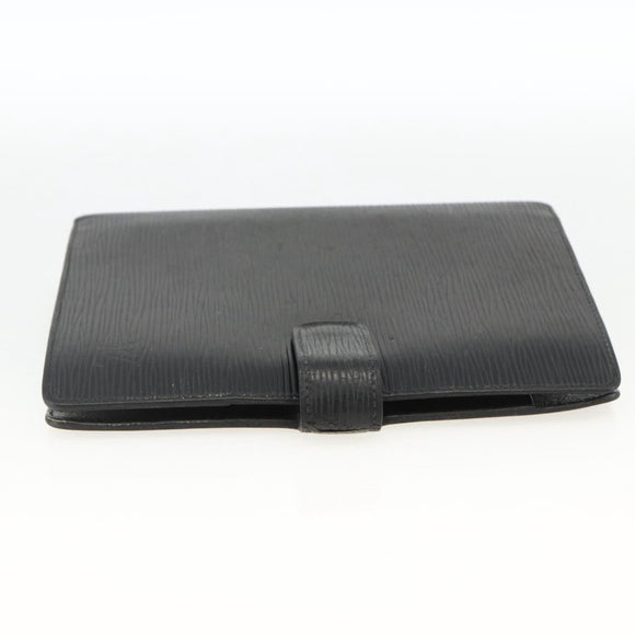 LOUIS VUITTON Epi Agenda MM Day Planner Cover Black R20042 LV Auth BA11325