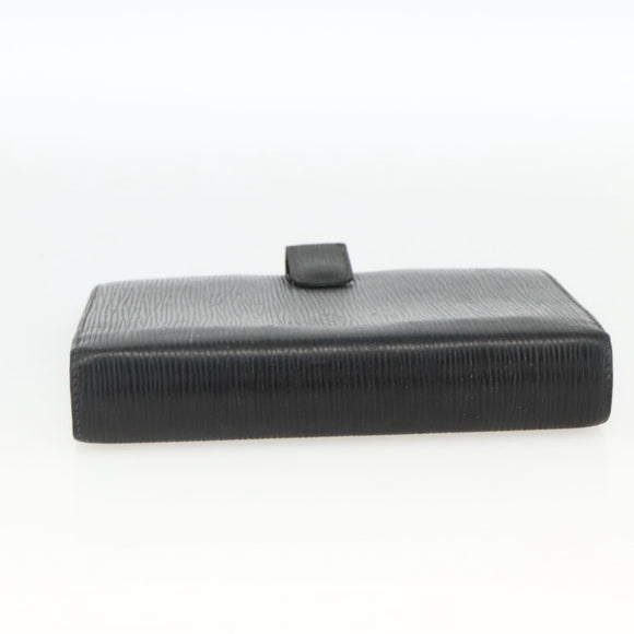 LOUIS VUITTON Epi Agenda MM Day Planner Cover Black R20042 LV Auth BA11325