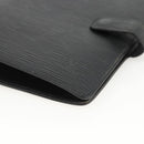 LOUIS VUITTON Epi Agenda MM Day Planner Cover Black R20042 LV Auth BA11325-7
