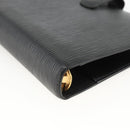 LOUIS VUITTON Epi Agenda MM Day Planner Cover Black R20042 LV Auth BA11325-14