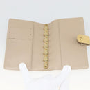 LOUIS VUITTON Vernis Agenda PM Day Planner Cover Beige R21001 LV Auth BA11326-8