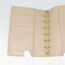 LOUIS VUITTON Vernis Agenda PM Day Planner Cover Beige R21001 LV Auth BA11326-18