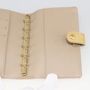 LOUIS VUITTON Vernis Agenda PM Day Planner Cover Beige R21001 LV Auth BA11326-19