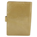 LOUIS VUITTON Vernis Agenda PM Day Planner Cover Beige R21001 LV Auth BA11326-2