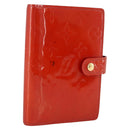 LOUIS VUITTON Vernis Agenda PM Tagesplaner-Einband Rouge R21003 LV Auth BA11327-1