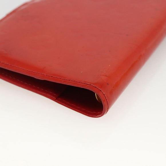 LOUIS VUITTON Vernis Agenda PM Tagesplaner-Einband Rouge R21003 LV Auth BA11327