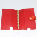 LOUIS VUITTON Vernis Agenda PM Tagesplaner-Einband Rouge R21003 LV Auth BA11327-8