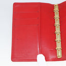 LOUIS VUITTON Vernis Agenda PM Tagesplaner-Einband Rouge R21003 LV Auth BA11327-18