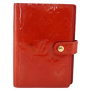 LOUIS VUITTON Vernis Agenda PM Tagesplaner-Einband Rouge R21003 LV Auth BA11327-13