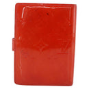LOUIS VUITTON Vernis Agenda PM Tagesplaner-Einband Rouge R21003 LV Auth BA11327-2