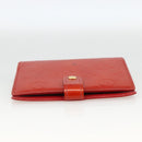 LOUIS VUITTON Vernis Agenda PM Tagesplaner-Einband Rouge R21003 LV Auth BA11327-3