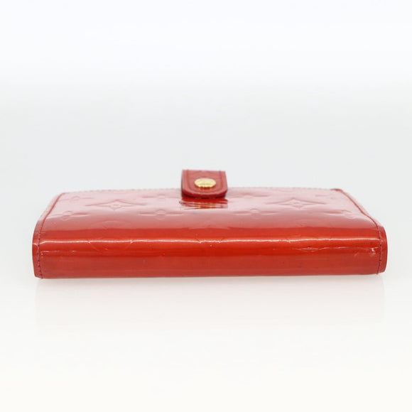 LOUIS VUITTON Vernis Agenda PM Tagesplaner-Einband Rouge R21003 LV Auth BA11327