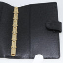 LOUIS VUITTON Epi Agenda PM Day Planner Cover Black R20092 LV Auth BA11328-15