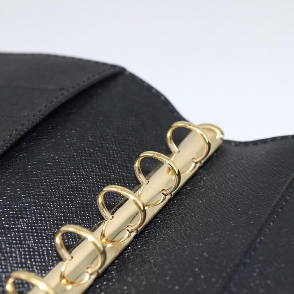 LOUIS VUITTON Epi Agenda PM Day Planner Cover Black R20092 LV Auth BA11328