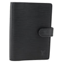 LOUIS VUITTON Epi Agenda PM Day Planner Cover Black R20092 LV Auth BA11328-2