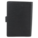 LOUIS VUITTON Epi Agenda PM Day Planner Cover Black R20092 LV Auth BA11328-3